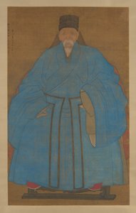 85歳の芸術家の大祖父イーチャイの肖像 作： Chinese School