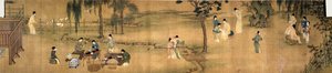 竹庭に集う学者たち」 作： Chinese School