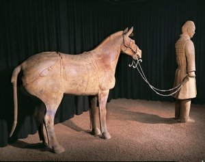 兵馬俑、秦の始皇帝陵、紀元前3世紀（写真