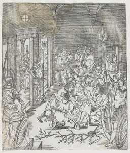 キリストのモッキング、1637年（版画）
