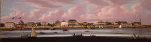 外灘を望む上海レガッタ、1850年頃 作： Chinese School
