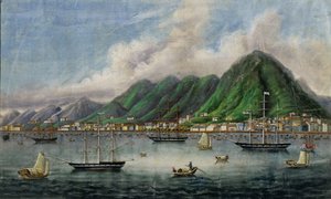 ビクトリア島、香港、1865年頃 作： Chinese School