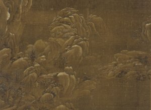 冬の風景、明または清王朝、15〜18世紀