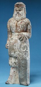 野蛮な戦士、唐王朝の像（618-907）
