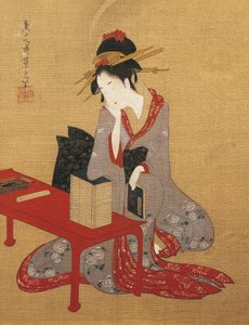 夢見る花魁 作： Chobunsai Eishi