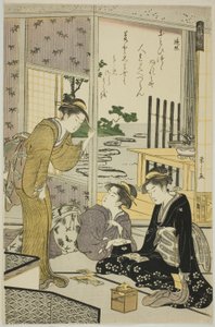 『六歌仙』シリーズより 遍照 作： Chobunsai Eishi