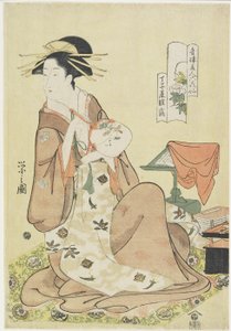 長者屋のひなづるc。 1794-1795 作： Chobunsai Eishi