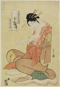Komurasaki of the Kadotamaya House, 1794-1795 作： Chobunsai Eishi
