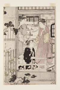 アサガオ」（カラー木版画
