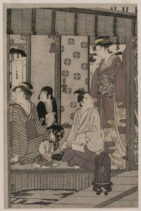 朝顔 (源氏物語 雅モダン装束より) 作： Chobunsai Eishi