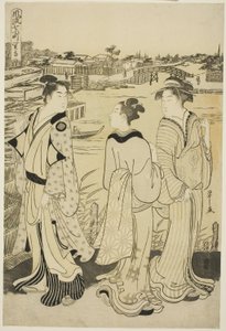 関寺の小野小町《風流七小町》 1788年頃（錦絵・大判 作： Chobunsai Eishi