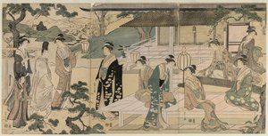源氏物語 松風編（源氏物語 雅モダン装束より） 作： Chobunsai Eishi