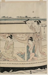 隅田川遊覧船の女たち 作： Chobunsai Eishi