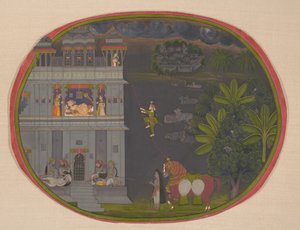 Escapade at Night :, ca. 1800-10。 作： Chokha