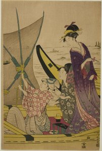漁船の女たち 作： Chokosai Eisho