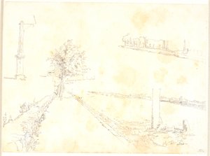 湖沿いの歩道 作： Christen Købke