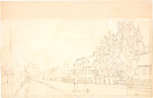 オスターブロの朝の景色 作： Christen Købke