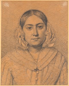 Antoinette Christiane Købkeの肖像 作： Christen Købke