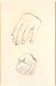 手の研究 作： Christen Købke