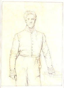 郡長、宮内卿 イェンス・アンドレアス・グラア（1787-1873） 作： Christen Købke
