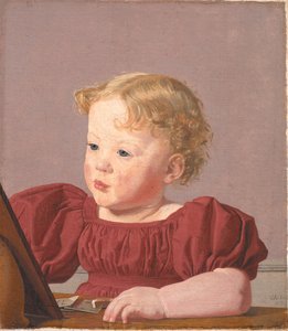 子供の頃のワイルド夫人、アイダ・ティーレ 作： Christen Købke