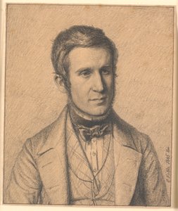 アーティストの妻の兄弟であるクリステン・クリステンセン・コブケ (1817-1846) の肖像