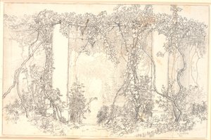 カプリ島のパーゴラの研究 作： Christen Købke