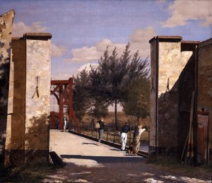 城塞の北門、1834 作： Christen Schjellerup Købke