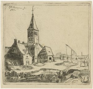 村の教会 作： Christiaan Friedrich Ruppe