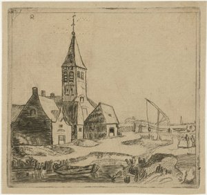 村の教会 作： Christiaan Friedrich Ruppe