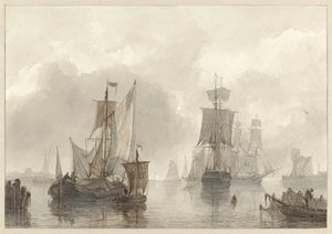 帆船 作： Christiaan Lodewijk Willem Dreibholtz