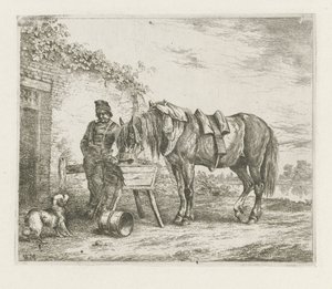 ベビーベッドで馬 作： Christiaan Wilhelmus Moorrees