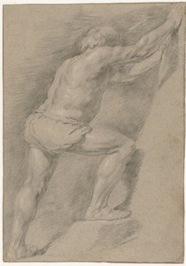 足を上げた裸の男の研究 作： Christiaen Gillisz. van Couwenberg (attributed to)