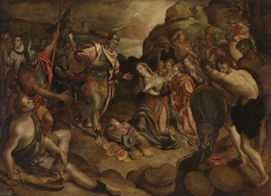 ダビデとアビゲイルの出会い 作： Christiaen Jansz. van Bieselingen