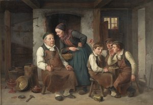 銅細工師の工房で 作： Christian Andreas Schleisner