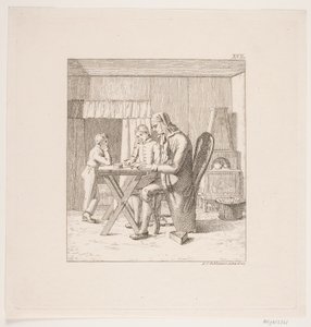 先生と男の子二人 作： Christian Andreas Schleisner