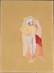 Pariskunta (guassi ja akvarelli paperille) 作： Christian Bérard