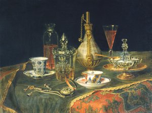 ボヘミアングラス、カップ、時計 作： Christian Berentz