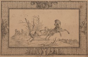 彼女の子馬を持つ牝馬 作： Christian David Gebauer