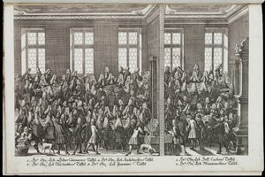 宴会。 皇帝カール 6 世を称える祭典、1712 年 作： Christian Engelbrecht