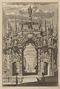 フリードリヒ 4 世の凱旋門 作： Christian Engelbrecht and Johann Andreas Pfeffel, after Peter Schubert von Ehrenberg