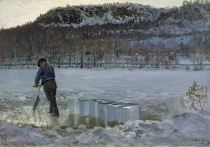 デエリバネット、氷を切る 作： Christian Eriksen Skredsvig