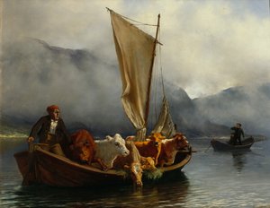 夏の牧場からの帰り 作： Christian Eriksen Skredsvig