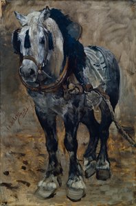 ノルマンディーの馬 作： Christian Eriksen Skredsvig