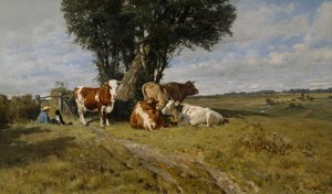 牛のいる風景 作： Christian Eriksen Skredsvig