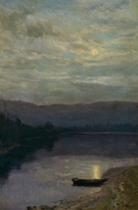 ソールウォーターによる月の出 作： Christian Eriksen Skredsvig