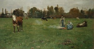 羊飼いの女の子 作： Christian Eriksen Skredsvig