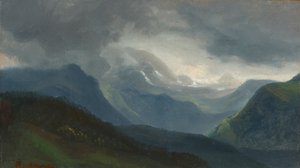 アルプスに雷雨が近づいています 作： Christian Ernst Bernhard Morgenstern