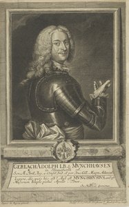 ゲルラッハアドルフフォンミュンヒハウゼンの肖像1688-1770、1738。 作： Christian Friedrich Fritzsch