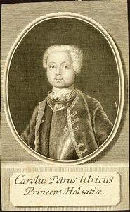 ホルシュタイン・ゴットルプのカール・ペーター・ウルリッヒ公爵の肖像 1728-1762, 1734. 作： Christian Friedrich Fritzsch